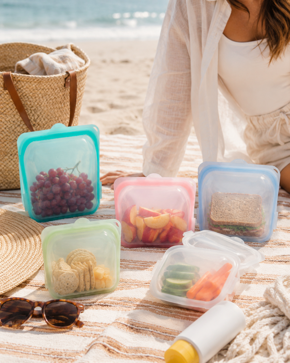 Set of 3 Silicone Bags