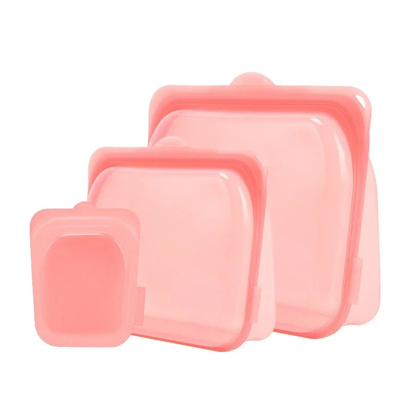 Set of 3 Silicone Bags
