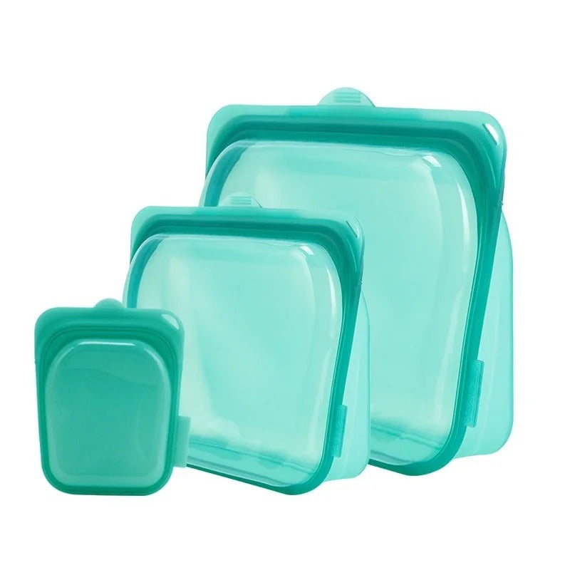Set of 3 Silicone Bags